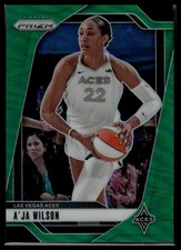 2024 Panini Prizm WNBA #86 A'ja Wilson Green Prizms