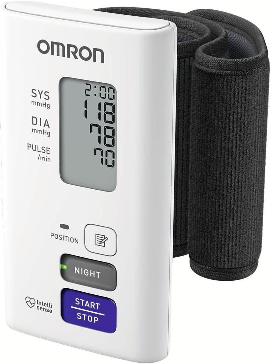 Omron Night time Wrist Blood Pressure Monitor Intellisense Automatic NIghtview