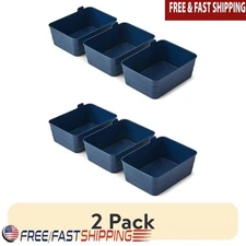 Set of 3 Flexible Drawer Organizers Kitchen Office Storage Trays Dishwasher Safe