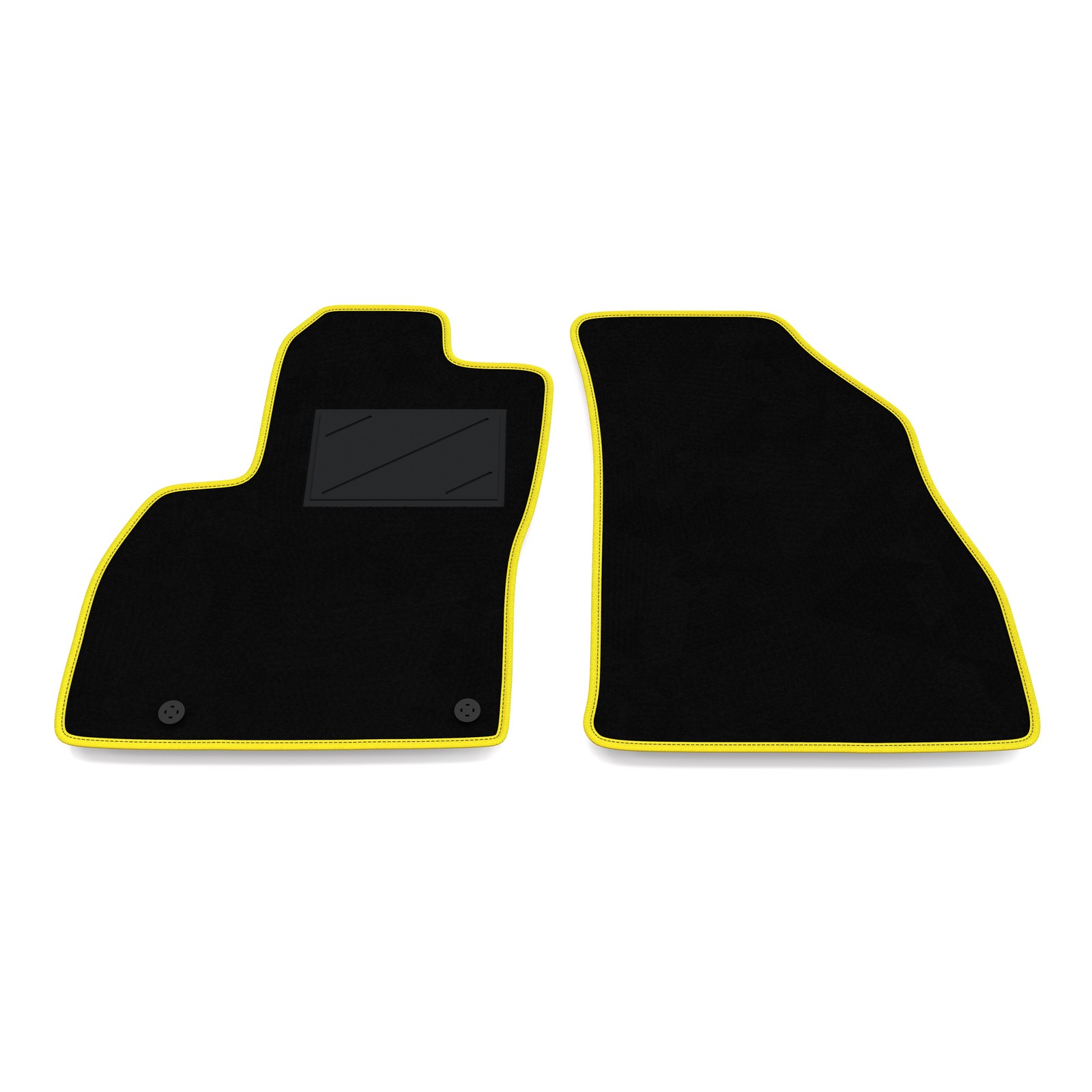 Tapis de sol avant Fiat Qubo 2008-2016 antidérapants avec talonnette renforcée