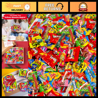 5lb Bulk Candy Mix Variety Pack - Chewy & Hard Sweets for Party Favors, Goodie B
