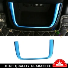 Rear USB Socket Control Frame Trim For Toyota Highlander 2014~2019 Blue Titanium