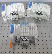 C199902 Lot 3 SMC Valve Manifold (15) SY3300/3200T Solenoids, EX260-SIL1 IO-Link