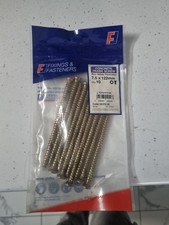 Concrete Frame Screws 7.5x122mm | 10 Pack | Self-Tapping Masonry Fixings - 