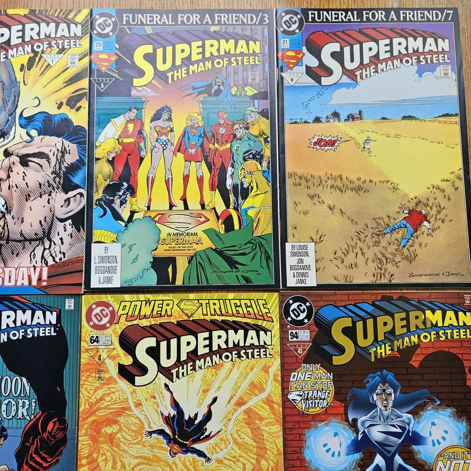 Lot Of 10 SUPERMAN THE MAN OF STEEL #19 DOOMSDAY #20 21 45 63 64 94 110 Annual 5 - Image 3 of 4
