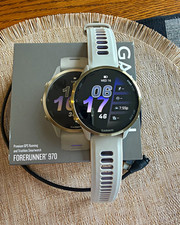 Garmin Forerunner 970 GPS Heart Rate Smartwatch 47mm White/Purple