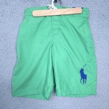 Polo Ralph Lauren Swim Trunks Boys S/P 8 Big Pony Mesh Lined Beach Pool Surf