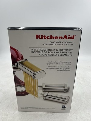 KitchenAid Stand Mixer Attachment 3-Piece Pasta Roller Cutter Set New In Box