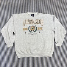 Vintage 90s Arizona State Sweatshirt Galt Sand Sun Devils Grey USA XL