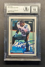 DARREN WOODSON Rookie Auto 1992 Topps Inscribed BGS Gem Mint 10 Auto RC