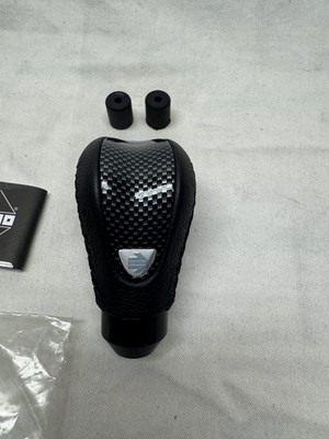 Momo Combat Evo Black Leather Carbon Collar Gear Knob ORIGINAL
