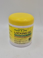 Jamaican Mango Lime Frizz Control Jar Hair Styling Locking Gel, 6 Oz