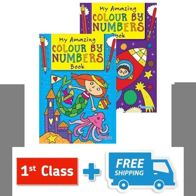 Children's Colouring Books Kids Books My Colour By Numbers Book.