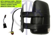 SPECCHIO SPECCHIETTO RETROVISORE MANUALE TER SX PER IVECO DAILY DAL 2006 AL 2013