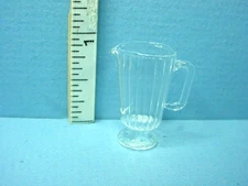 Miniature Ribbed Glass Pitcher #HB335 Bright Delights 1/12th Scale