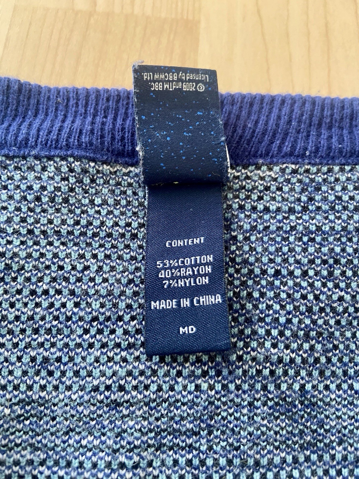 BBC DR WHO Hot Topic Size Medium Cardigan Sweater Tardis Phone Booth Button Up image 6