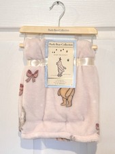 NEW Pooh-Bear-Collection Soft BABY BLANKET 30in x 40in Winnie The Pooh Pink Bow