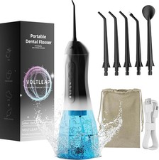 Cordless Water Flosser Dental Oral Irrigator Travel Teeth Cleaner Floss Pick BLK
