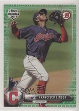 2017 Topps Holiday Bowman Green Sweater 37/99 Francisco Lindor #TH-FL o7m