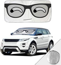 Car Windshield Sun Shade Cartoon Eye Auto Sun Shade Foldable Sun V Color Eye