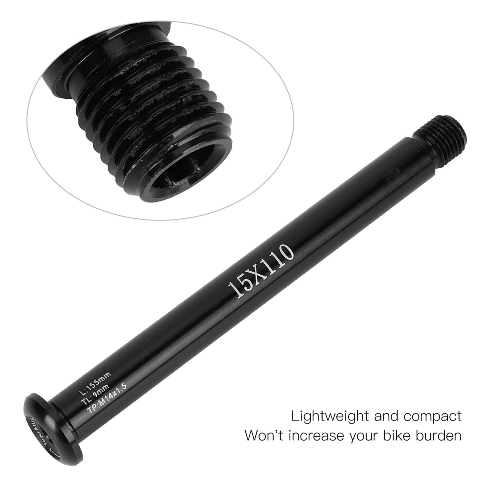 Black Aluminium Alloy Bike Front Fork Axle For Mountain Bike Trending