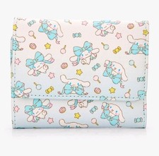 NWT Loungefly Sanrio Cinnamoroll Bow Stars AOP Mini Flap Wallet