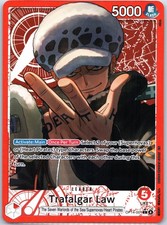 One Piece The Azure Sea's Seven Trafalgar Law - (Alternate Art) OP14-001 L NM