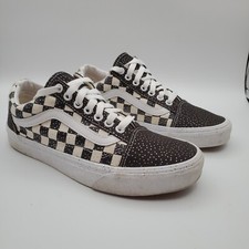 Vans Old Skool Black White Checkerboard Skate Shoes Sneakers Mens 6.5 Womens 8