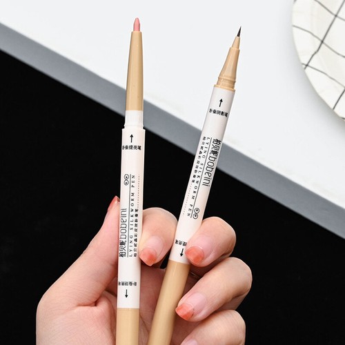Double Headed Colorful Hightlight Pen Liquid Eyeliner Long Lasting Waterproof - Picture 2 of 16