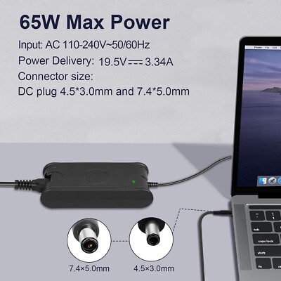 Cavo Alimentazione Caricabatterie Adattatore CA 65W Per Laptop - Foto 3