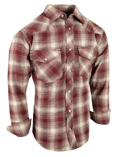 Camisa de franela a cuadros estilo occidental a presión para hombre con solapa bolsillos en el pecho nuevos colores - Imagen 21 de 22