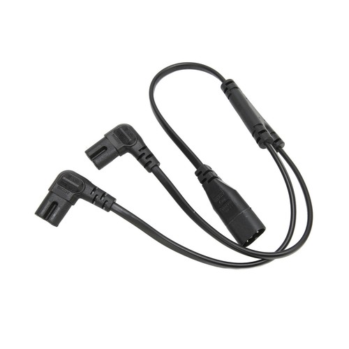 IEC 320 C8 To Dual C7 Y Split Power Cord 1500W IEC Figure 8 Male To 2 Fit - Picture 19 of 22