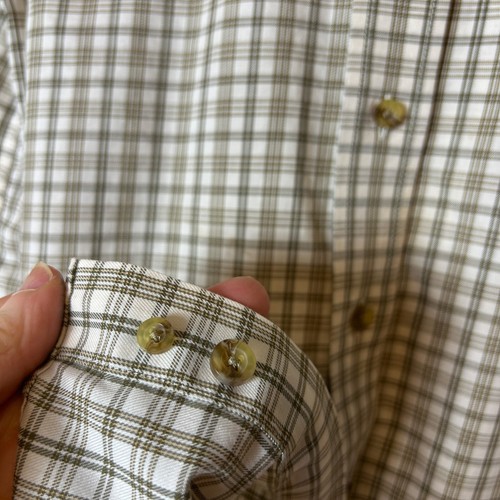 LL Bean Mens XL Plaid Check Wrinkle Resistant Long Sleeve Shirt - Picture 18 of 22