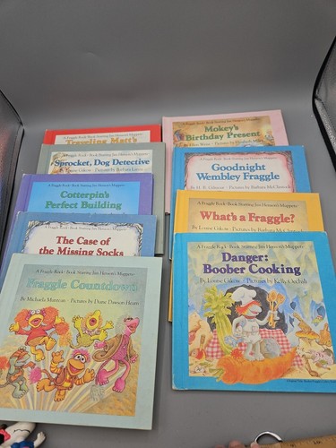 Lot 9 Vintage Fraggle Rock Hardcovers Jim Henson's Muppets Sprocket Dog Weekly - 第 2/15 張圖片