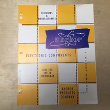 Vtg Anchor Products Co Catalog ~ TV Parts Test Equipment T-01 V-500 S-203 1950's
