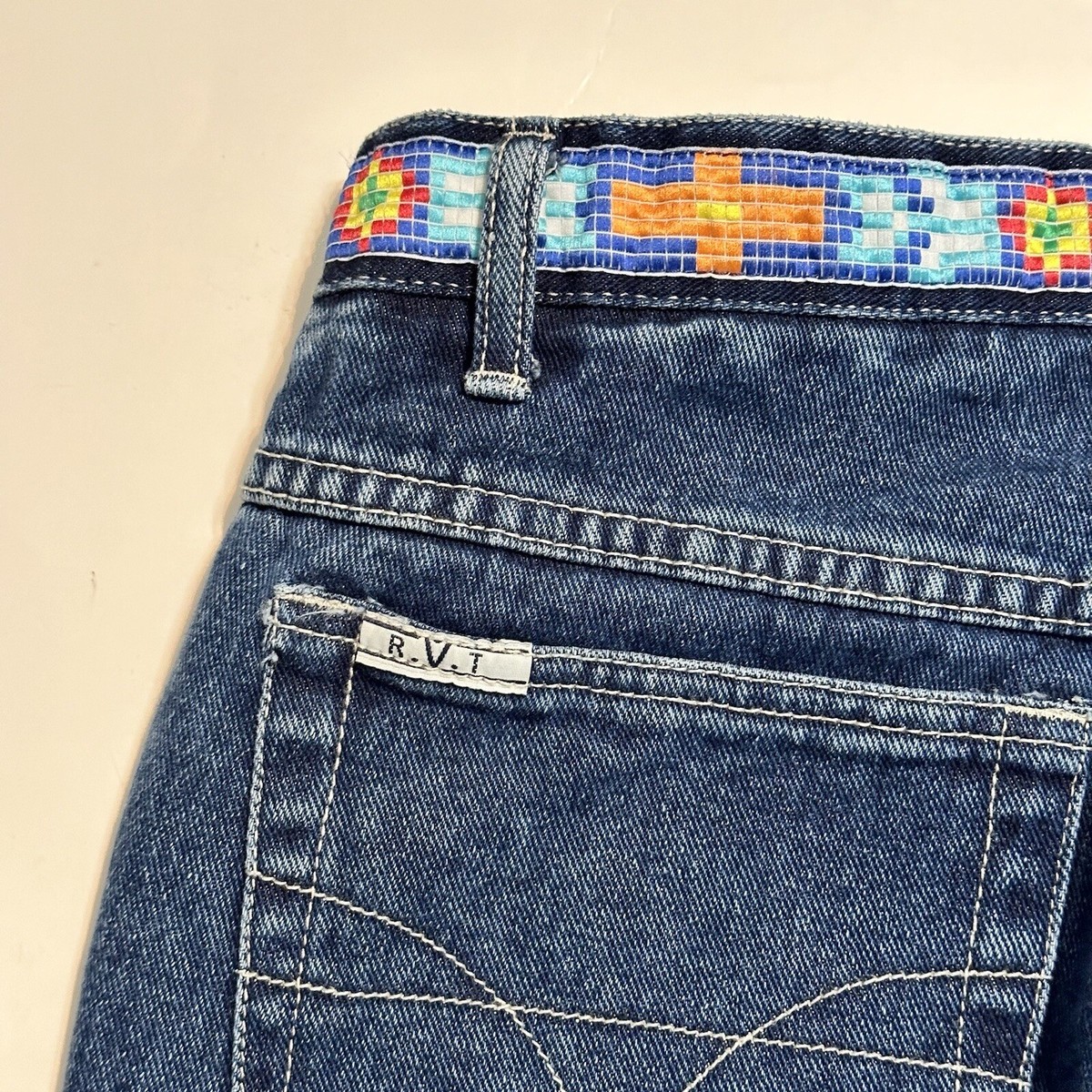 R.V.T. Jean Co Size 9/10 Womens Juniors Jeans Blue Straight R.V.T. Jean Co Size 9/10 Womens Juniors Jeans Blue Straight