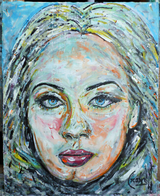 HELLO ADELE 8x10 oil painting HARDpanel original singer new $ art signed Crowell