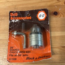 Black & Decker U1536 3/8 Geared Chuck with Ke...