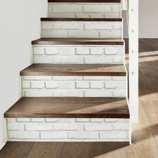 RoomMates White Brick Peel And Stick Giant Wall Decals 36.5 x 17.25