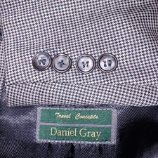Daniel Gray Blazer Mens 42L Gray Suit Jacket Sport Coat Travel Concepts Classy
