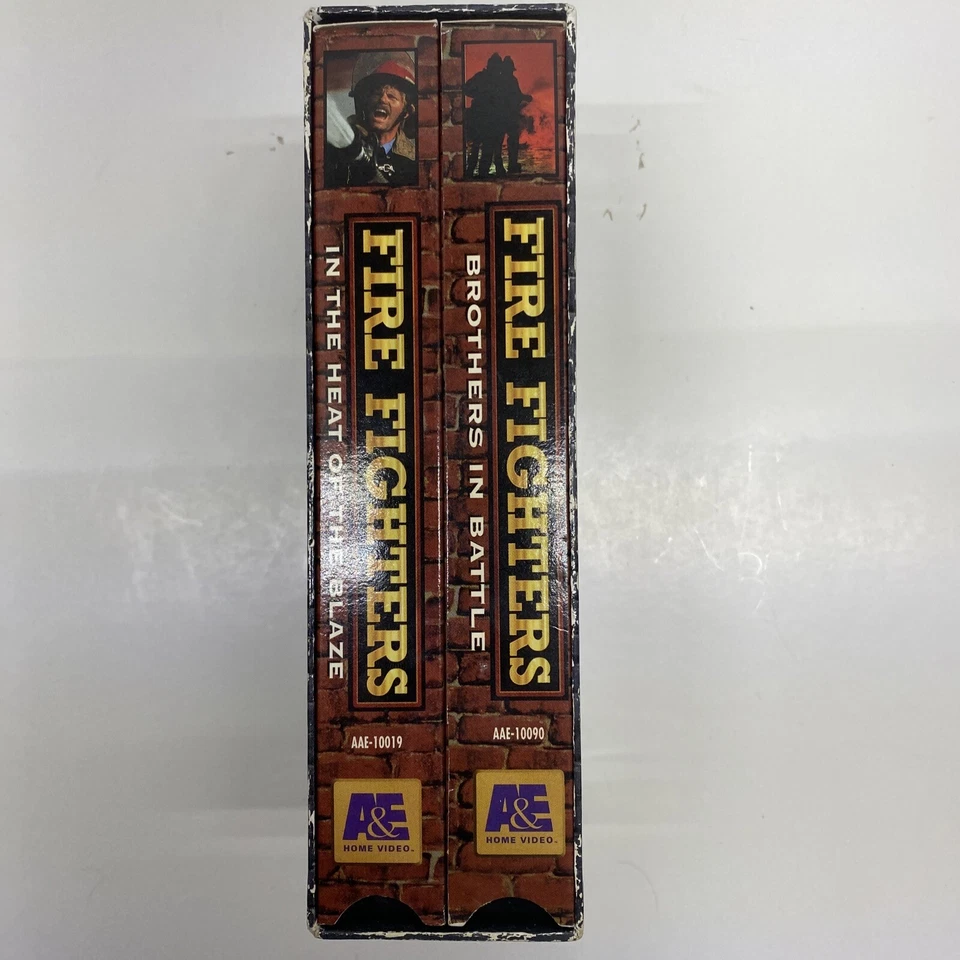 Vintage A&E Home Video VHS Fire Fighters Real Life Heroes 2 Tapes Free Shipping - Image 2 of 4