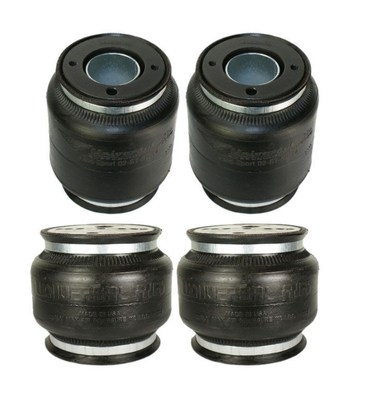 2 Aero Sport Strut Bags 1/4'' & 2 Air House 2 3/8'' Port Suspension Air Bags