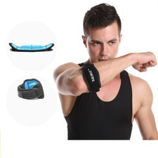 1PC Basketball elbow pads Badminton elbow adjustable sponge protection blue