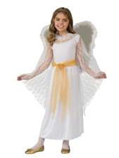 Deluxe Lace Girls Angel Costume