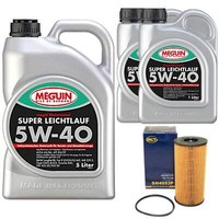 MotoröL Set 5W-40 Vollsynth Meguin 7 Liter + ÖLfilter FüR Renault Megane Trafic