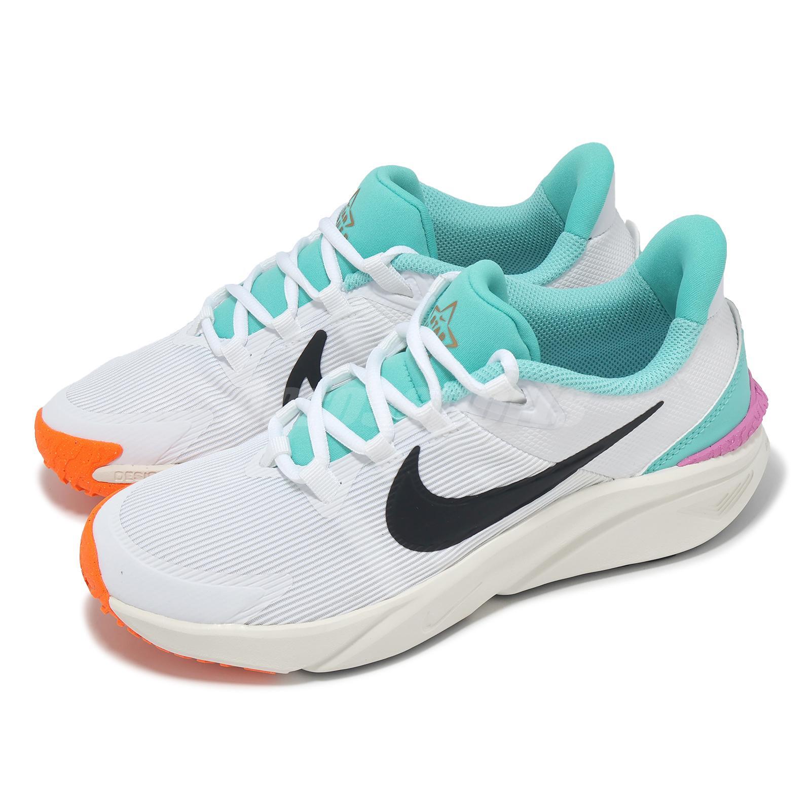 Кроссовки Nike Star Runner 4 GS Белый Оранжевый зеленый Frost Kids Youth Running HQ1187-101