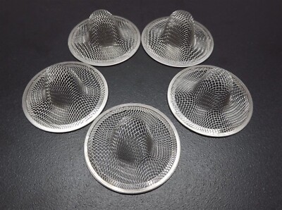 New Small Wire Mesh Sink Strainer 2.25'' Sink Trap 5 piece set BRAND NEW (FIVE)