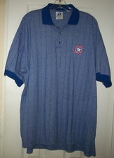 Texas Rangers Dynasty Men’s XL Short Sleeve Polo Shirt Blue Embroidered Logo MLB
