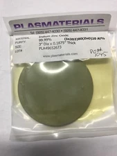 Indium Zinc Oxide Target 99.99% pure:(In2O3)80(ZnO)20 wt%-3" diam x 0.187" thick