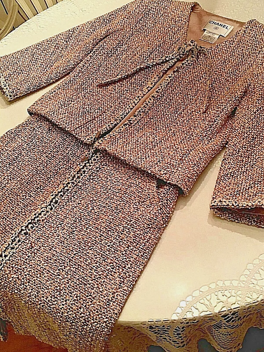 CHANEL Tweed Jacket Skirt Set Suit